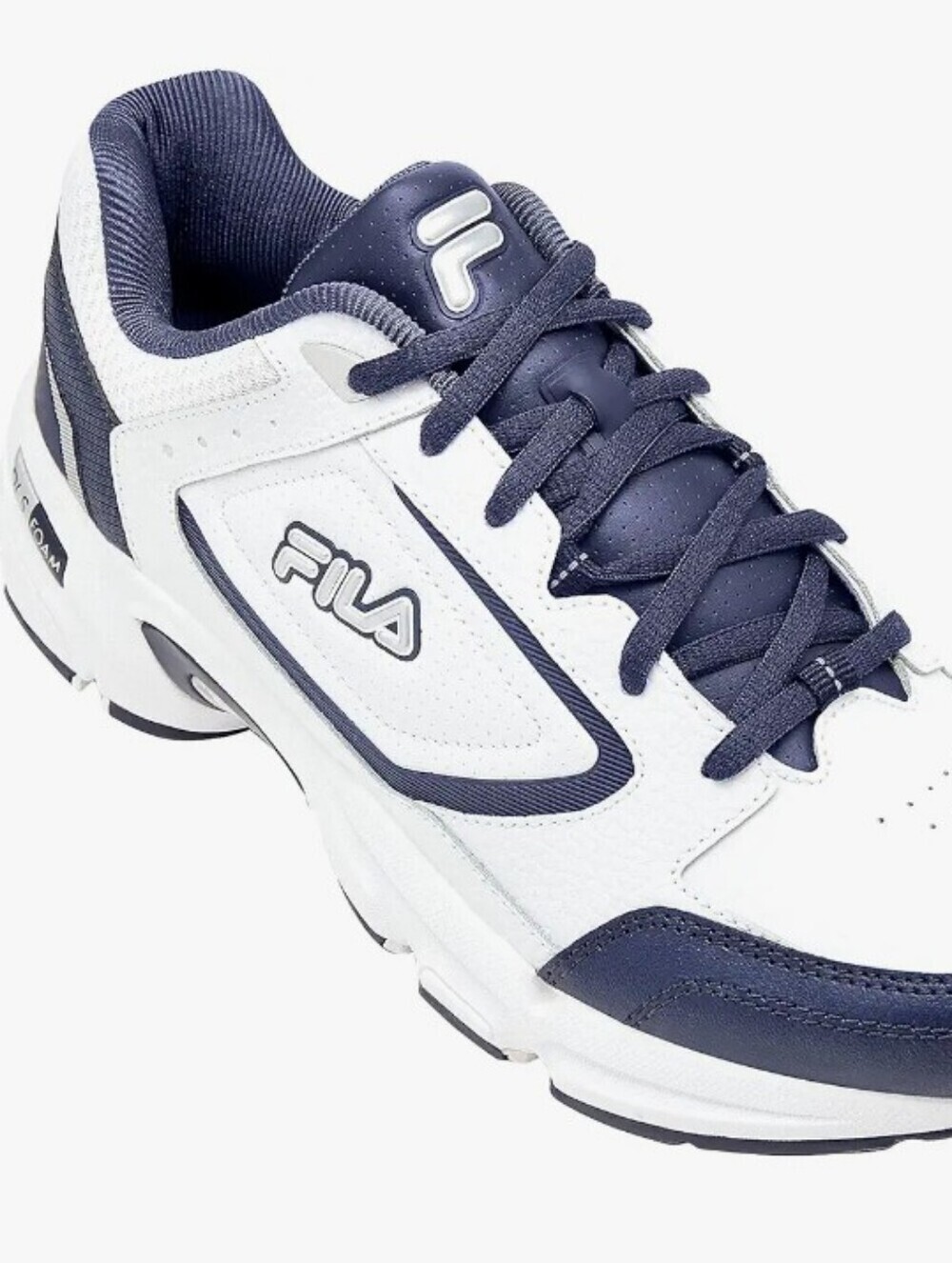 -- Fila DLS FOAM White and Blue Sneakers Men's Size 8